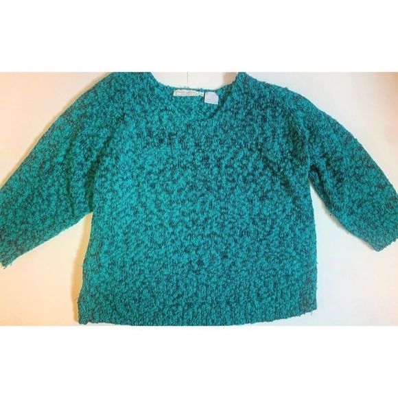 Eaton Long Sleeve Oversized Sweater- Blue & black - Picture 5 of 7